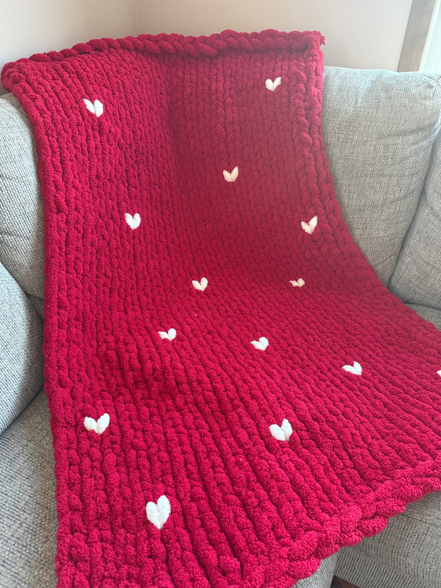 Valentine’s Heart Throw