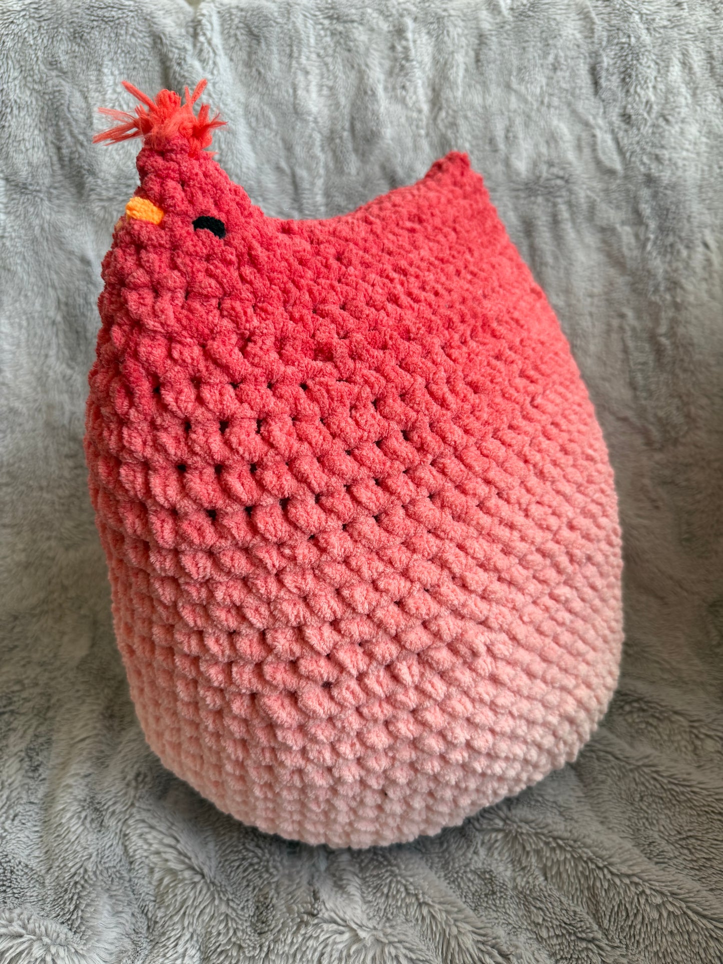Jumbo Emotional Support Chicken- Red Ombré