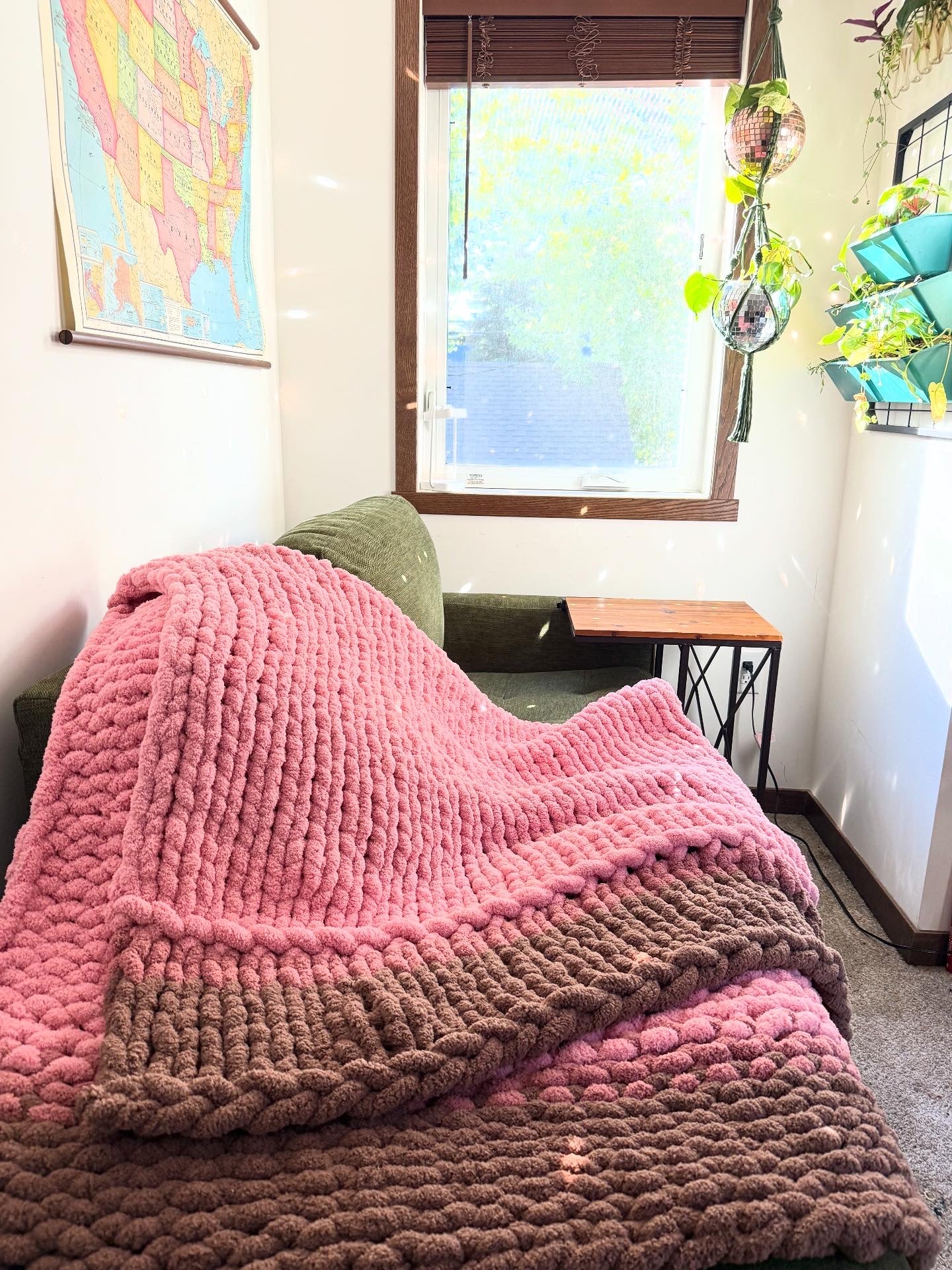 Cherry and Chocolate Jumbo Throw