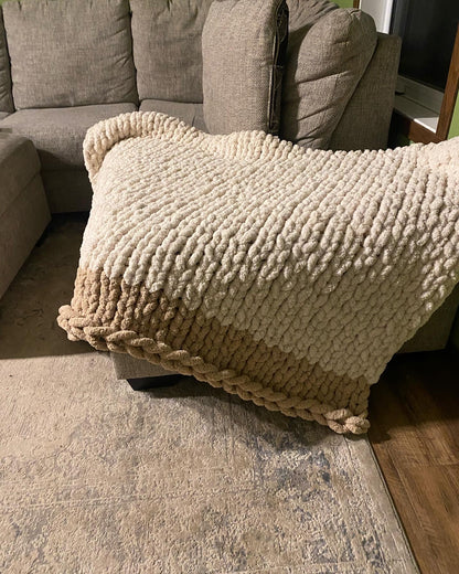 Custom Two Toned Queen Chunky Blanket